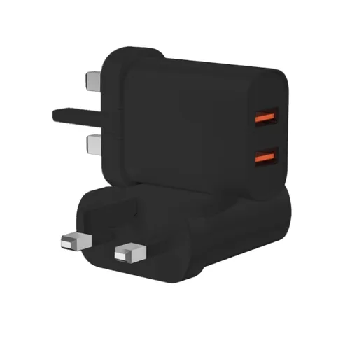 WiWU WI-U003 Dual USB-A UK 3 Pin Fast Charger
