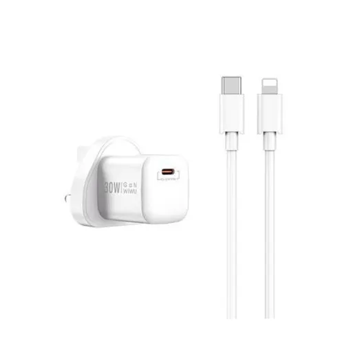 Wiwu Wi-U006 Nano 30W Gan PD Charger Eu - White