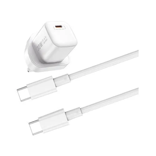 WIWU WI-U006 Nano 30W GaN PD Charger with USB-C to USB-C Cable