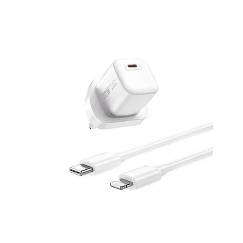 Wiwu WI-U006 Nano 30W Gan PD Type-C To Lightning Charger