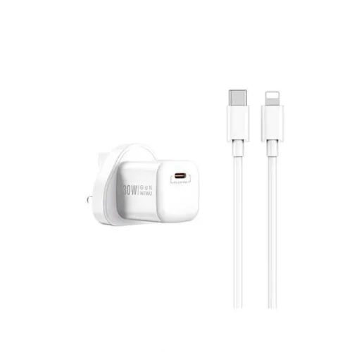 Wiwu WI-U006 Nano 30W Gan PD Type-C To Lightning Charger