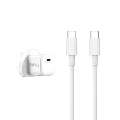 Wiwu WI-U006 Nano 30W Gan PD Type-C To Type-C Charger