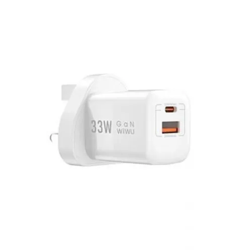 WiWU WI-U008 33W Nano GaN PD + QC Fast Charger