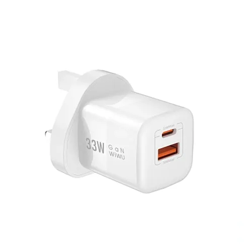 WiWU WI-U008 33W Nano GaN PD + QC Fast Charger