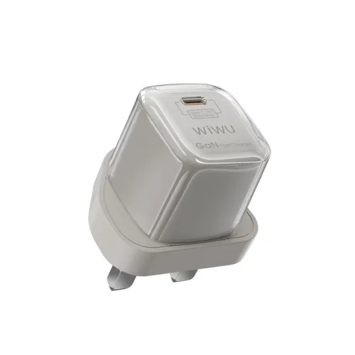 Wiwu Wi-U016 Jello 20w Type-C to Type-C PD Gan Fast Charger Titanium