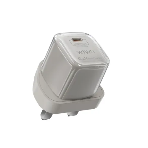 Wiwu Wi-U017 30w Type-C to Lightning Gan Fast Charger Titanium