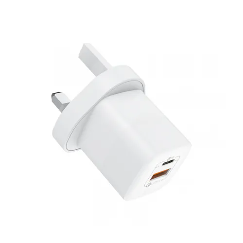 Wiwu WI-U018 Jello 35W QC+PD Gan Fast Charger 3 Pin – White