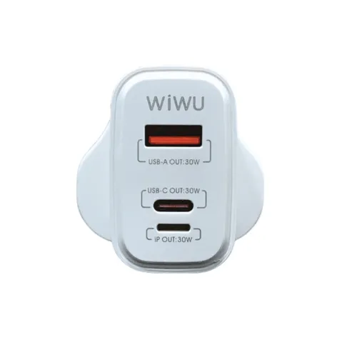 WiWU WI-U021 SIC 30W PD+QC UK Fast Charger