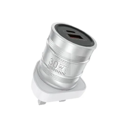 Wiwu Wi-U027 Barrel 30w GAN Fast Charger 3pin