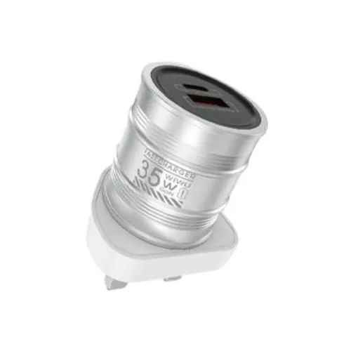 Wiwu Wi-U028 Barrel 35w GAN Fast Charger 3pin