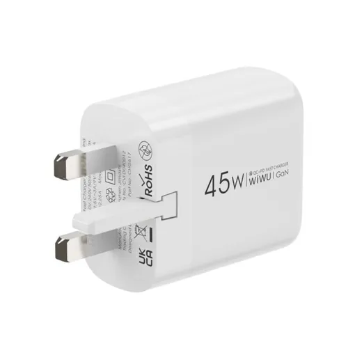 WiWU WI-U035 Ark 45W 3 Pin UK USB-C Fast Charger