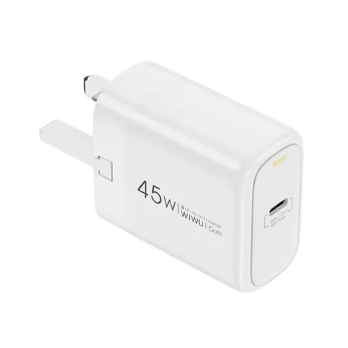 WiWU WI-U035 Ark 45W 3 Pin UK USB-C Fast Charger