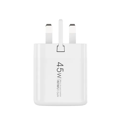 WiWU WI-U035 Ark 45W 3 Pin UK USB-C Fast Charger