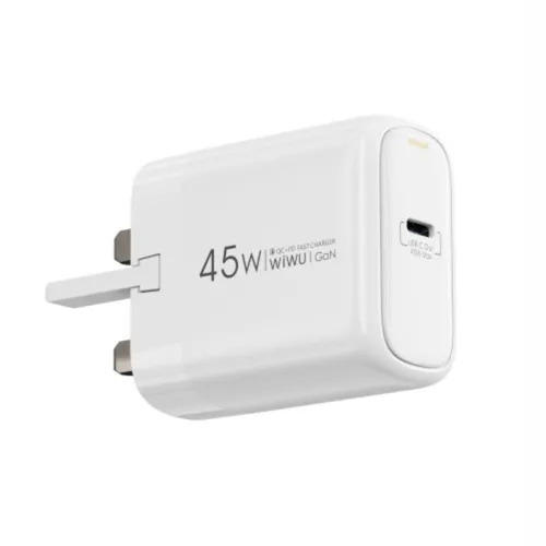 Wiwu Wi-U035 Ark 45w PD Fast Charger 3pin White