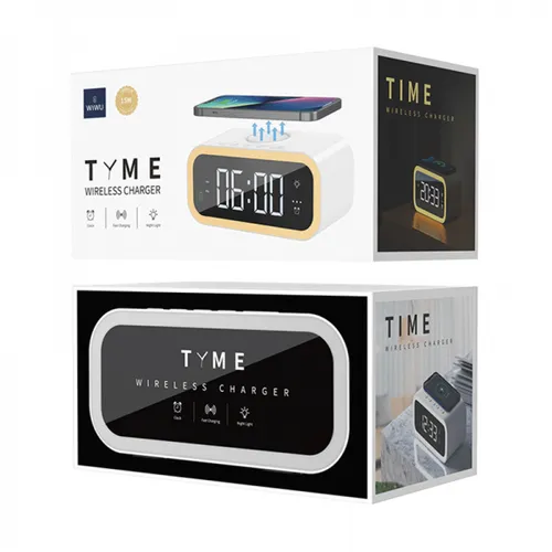 WIWU WI-W015 15W WIRELESS CHARGER WITH DIGITAL ALARM CLOCK