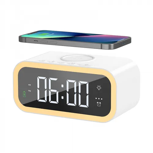 WIWU WI-W015 15W WIRELESS CHARGER WITH DIGITAL ALARM CLOCK