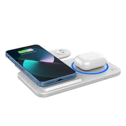 WIWU Wi-W020 3 in 1 Foldable 15W Wireless Charger