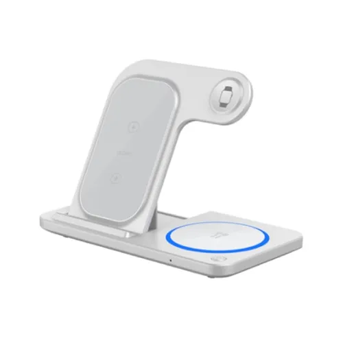 Wiwu Wi-W020 Foldable 15W 3 In 1 Wireless Charger