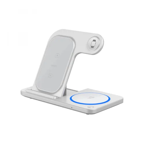 Wiwu Wi-W020 Foldable 15W 3 In 1 Wireless Charger