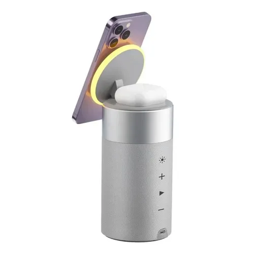 WiWU Wi-W022 3 in 1 Wireless Charger Speaker