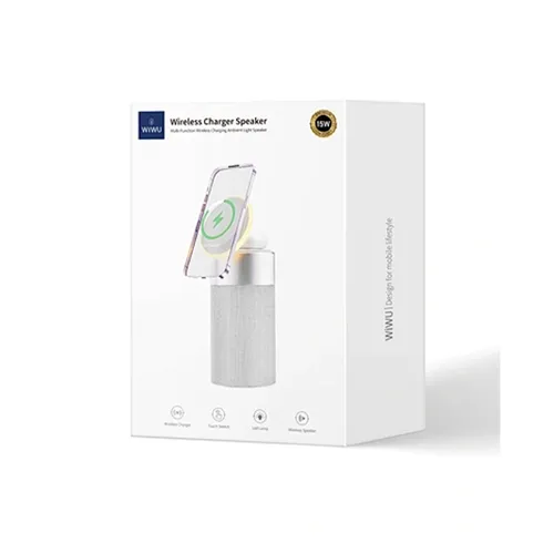 WiWU Wi-W022 Portable Speaker with 15W Wireless Charger