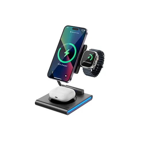 WiWU Wi-W023 Geek 3 in 1 wireless charger