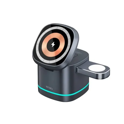 WiWU WI-W024 15W Rubik?s Cube 3 In 1 Wireless Charger
