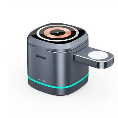 WiWU WI-W024 15W Rubik?s Cube 3 In 1 Wireless Charger