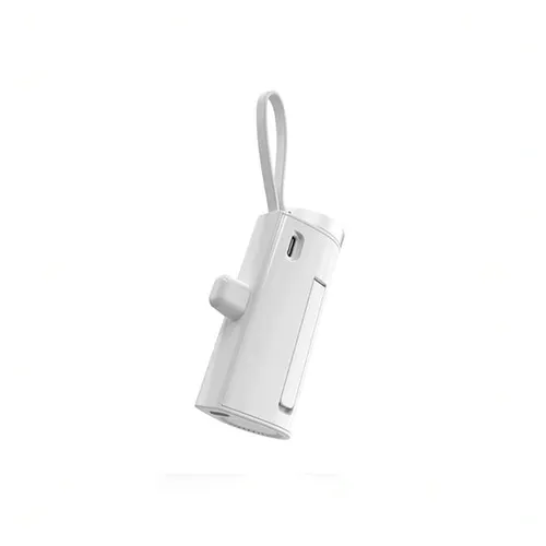 WiWU WI-W026 Capsule 5000mAh Mini Power Bank with Built-in USB-C Port and Wireless Watch Charger