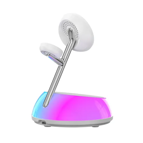 Wiwu WI-W036 QI2.0 3 In 1 Wireless Charger White