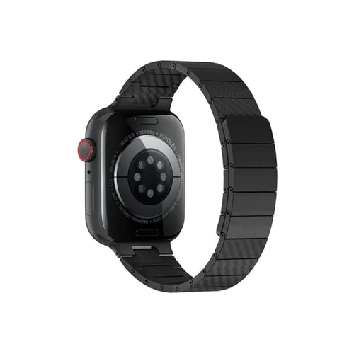 Wiwu Wi-WB009 Carbon Fiber Pattern Magnetic Watchband For iWatch 42-49mm - Black