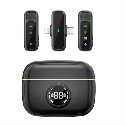 Wiwu Wi-WM003 Dual Wireless Mini Microphone With Type-C And Lightning Port