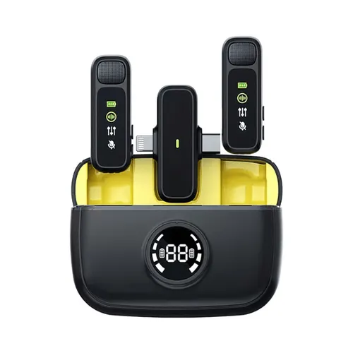Wiwu Wi-WM003 Dual Wireless Mini Microphone With Type-C And Lightning Port