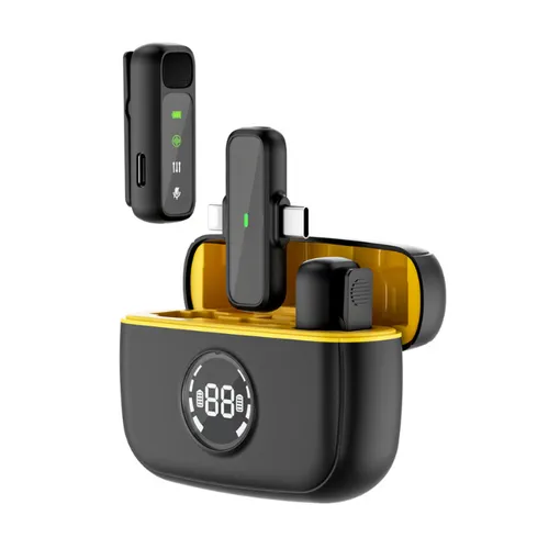 Wiwu Wi-WM003 Dual Wireless Mini Microphone With Type-C And Lightning Port