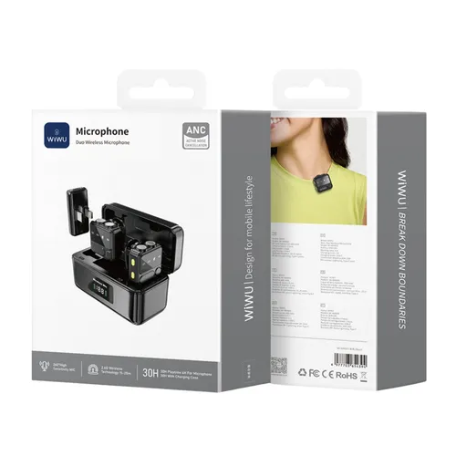 Wiwu WI-WM005 Duo Wireless Microphone Black