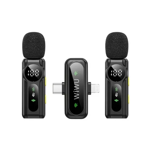 WiWU Wi-WM007 ANC Duo Wireless Type-C &amp; Lightning Microphone