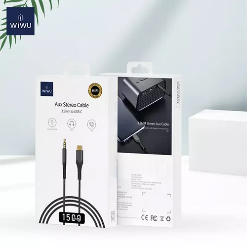 WiWU YP-03 3.5mm to USB-C AUX Stereo Adapter Cable