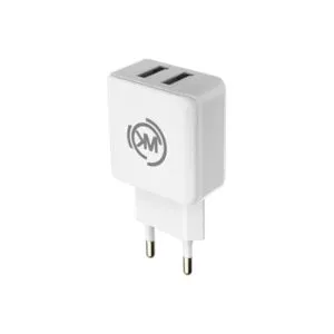 WK Design WP-U11 Blanc Dual Port USB Charger