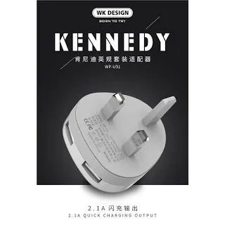 WK Kennedy Series 2 USB Charger + Lightning Data Cable (WP-U31)