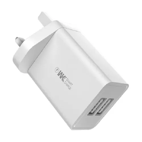 WK WP-U56 3 PIN Maxspeed 10W Dual USB Charger