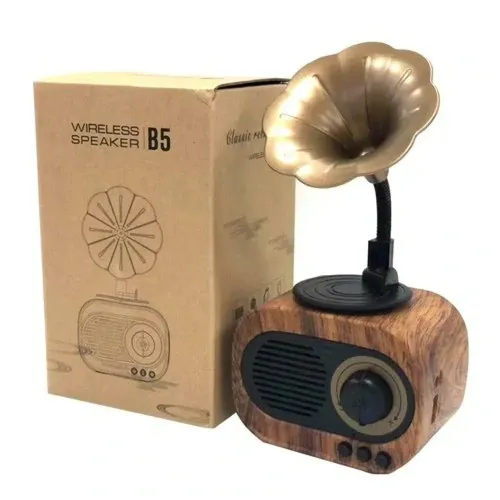 Wood B5 Retro Design Portable Bluetooth Speaker