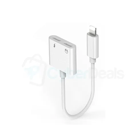 WUW X88 Dual Lightning Audio and Charger Adapter