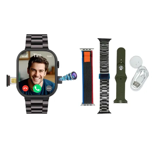 X-Inova MX3 Pro 5G Camera Smartwatch Black with 3 Straps