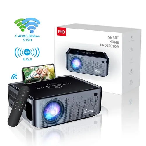 X1 Pro 8K 1080P Manual Auto Focus FHD BT WiFi Home Projector
