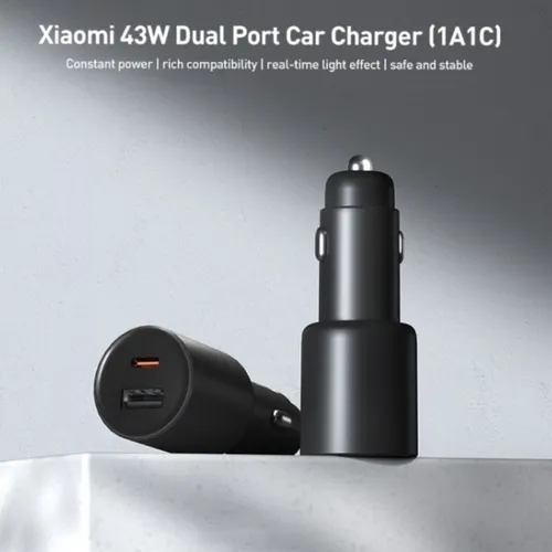 Xiaomi 1A1C 43W Dual Port Car Charger