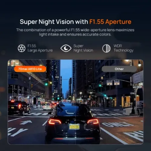 Xiaomi 70mai A810 Lite Dash Cam + Rear Cam Set