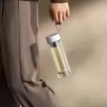 Xiaomi Double-Layer Glass Portable Coffee Cup – 400ml