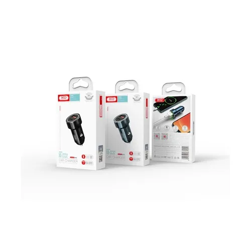 XO car charger CC32 PD QC 3.0 20W 1 USB 1 USB-C black