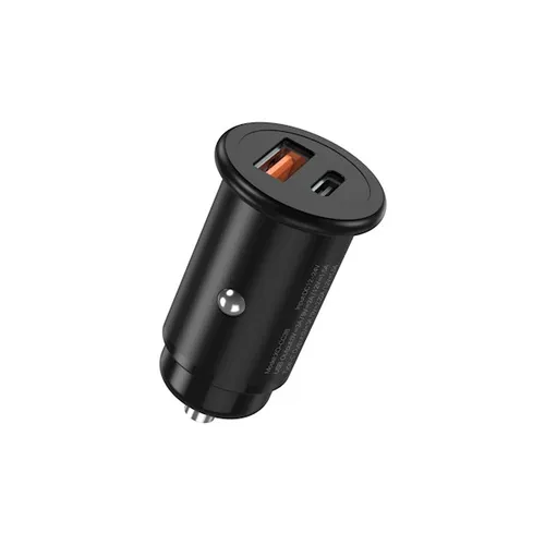 XO car charger CC38 PD QC 3.0 20W 1 USB 1 USB-C black