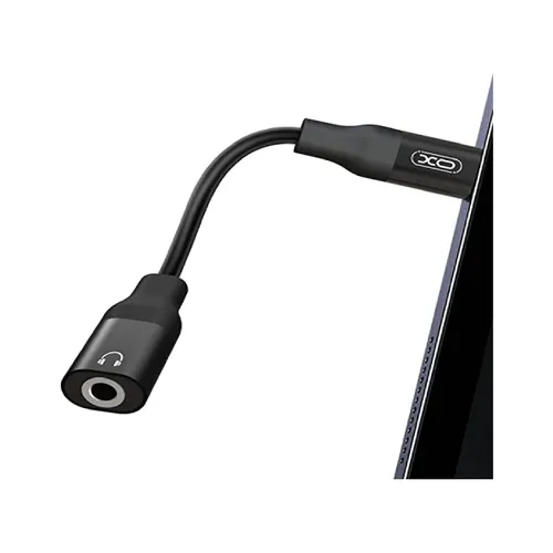 XO NB181A audio adapter Lightning to 3.5mm 0.11 Meter-Black